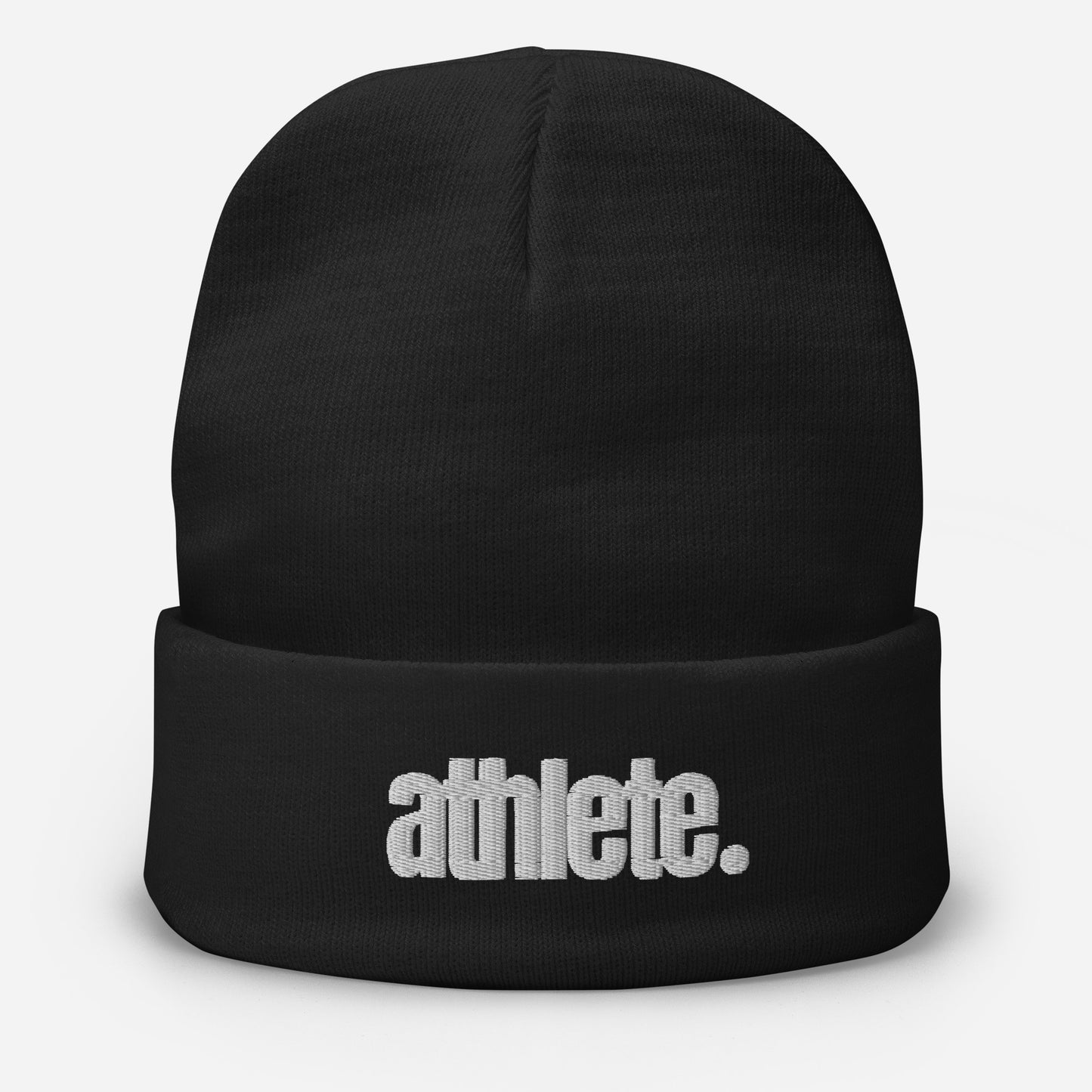"athlete." Embroidered Beanie