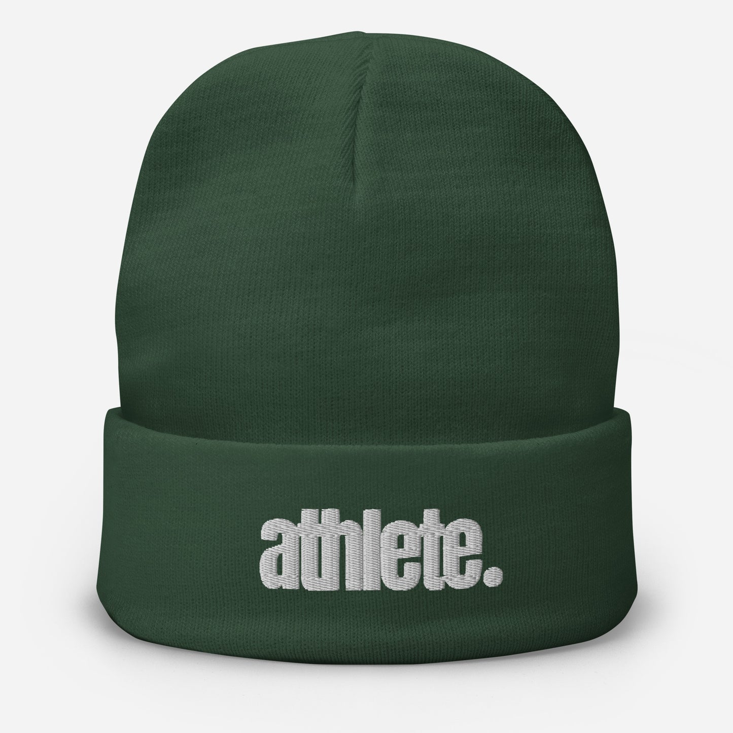 "athlete." Embroidered Beanie